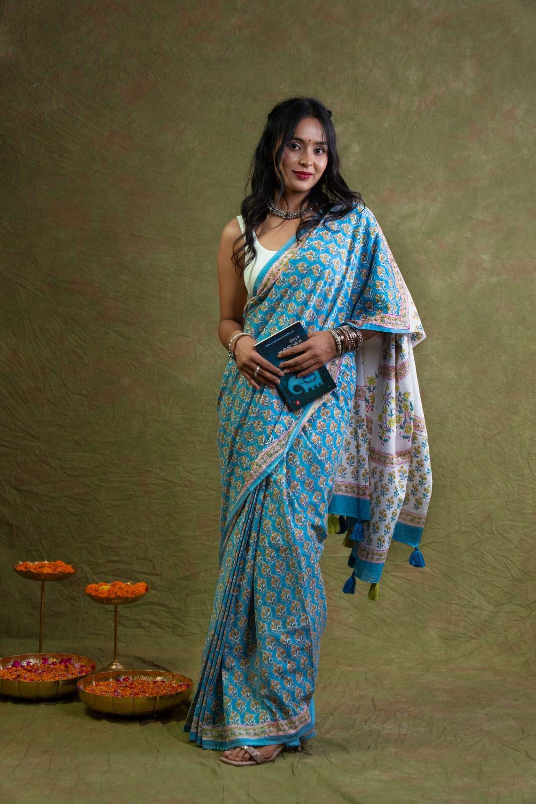 Neelam Mul Cotton Saree