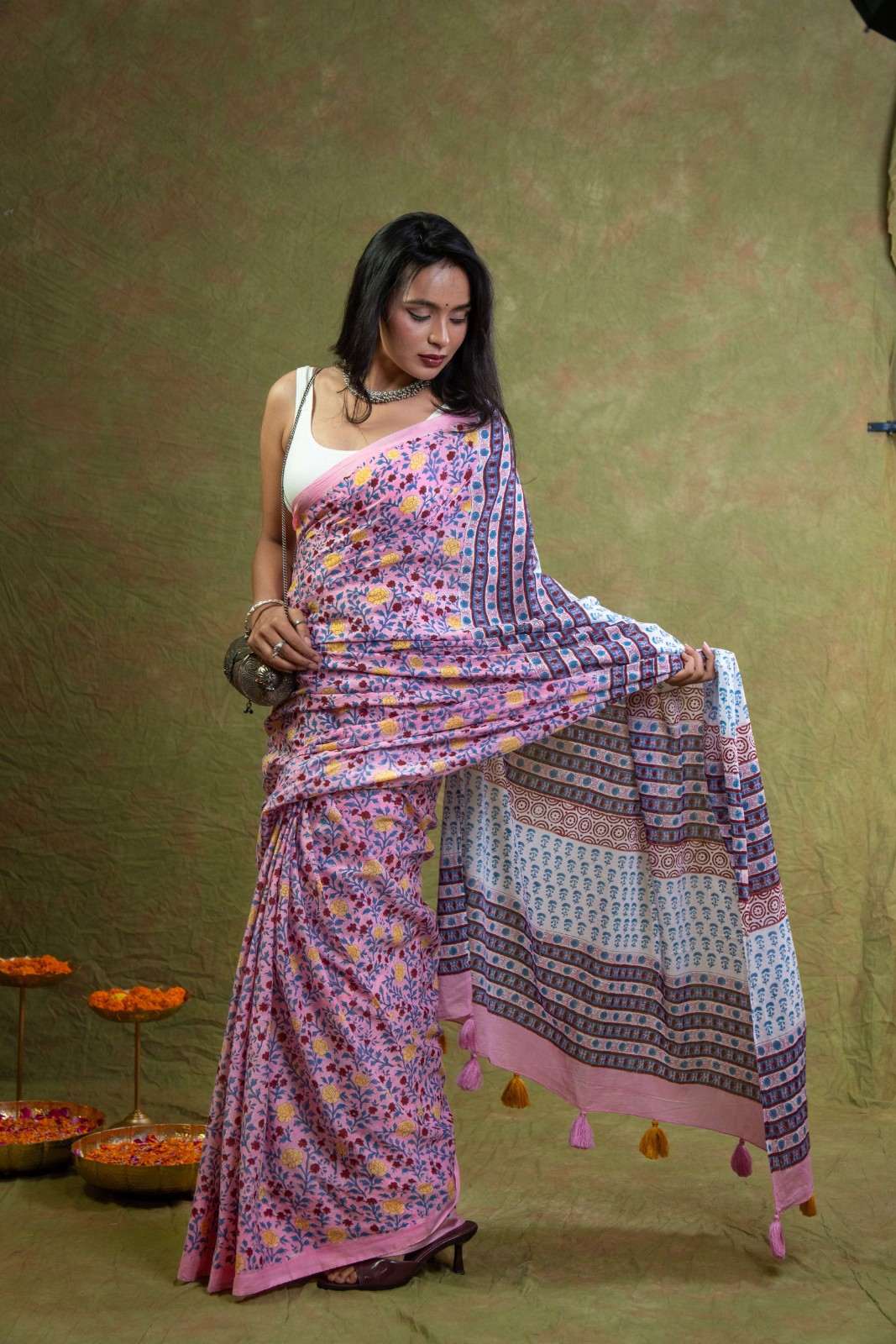 Kusum Mul Cotton Saree