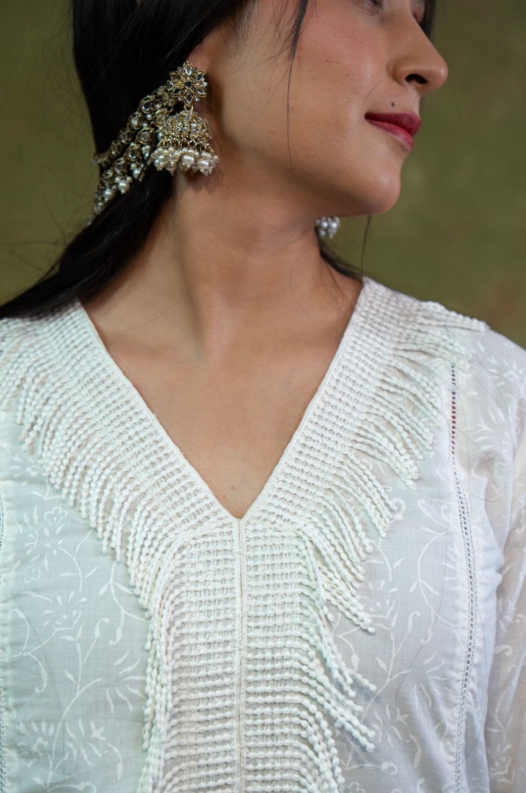 White Lace Cord Set