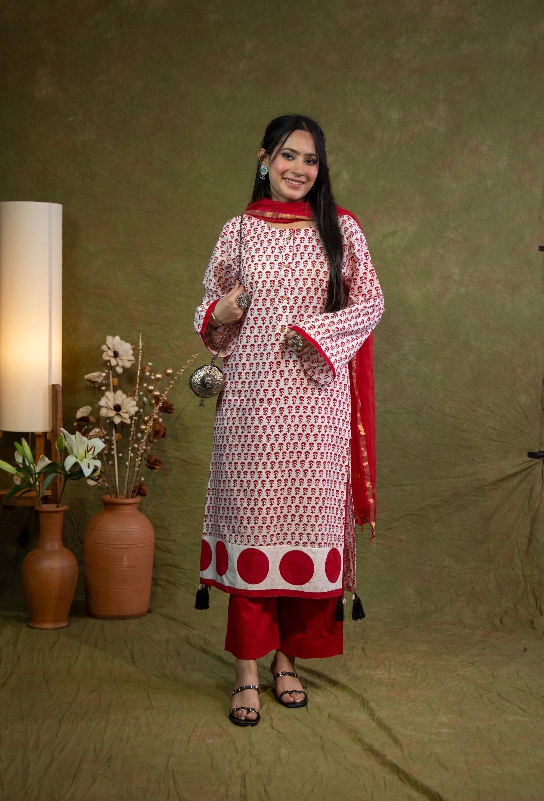 Laalima Polka Kurta Set