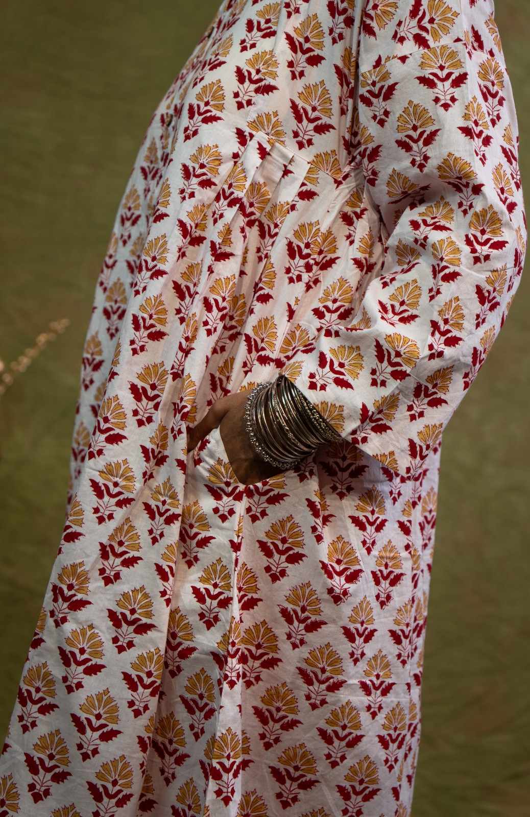 Laalima Side gatthered Kurta Set 