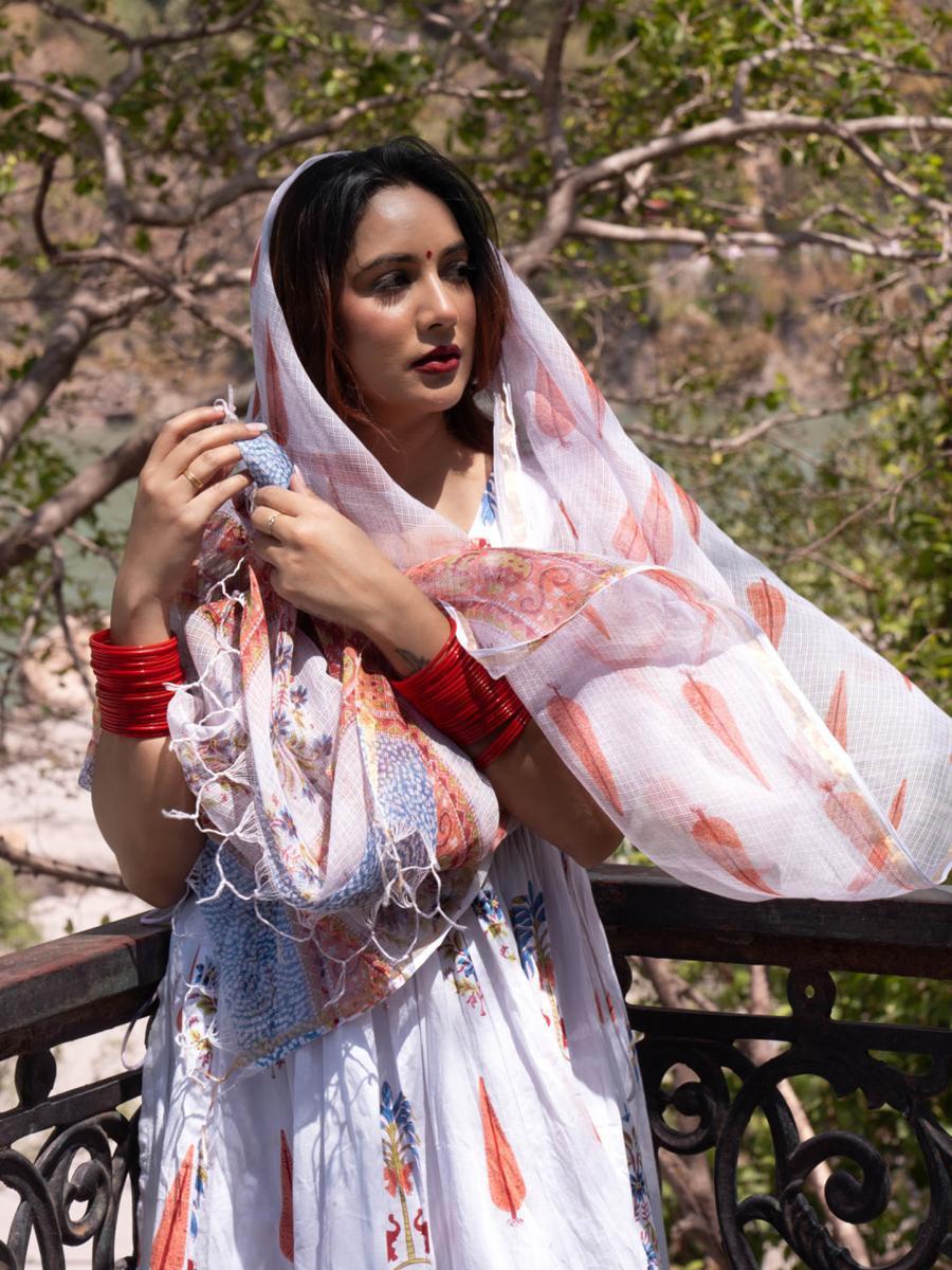 Paan Mughal Hand Block Printed Kurta Set
