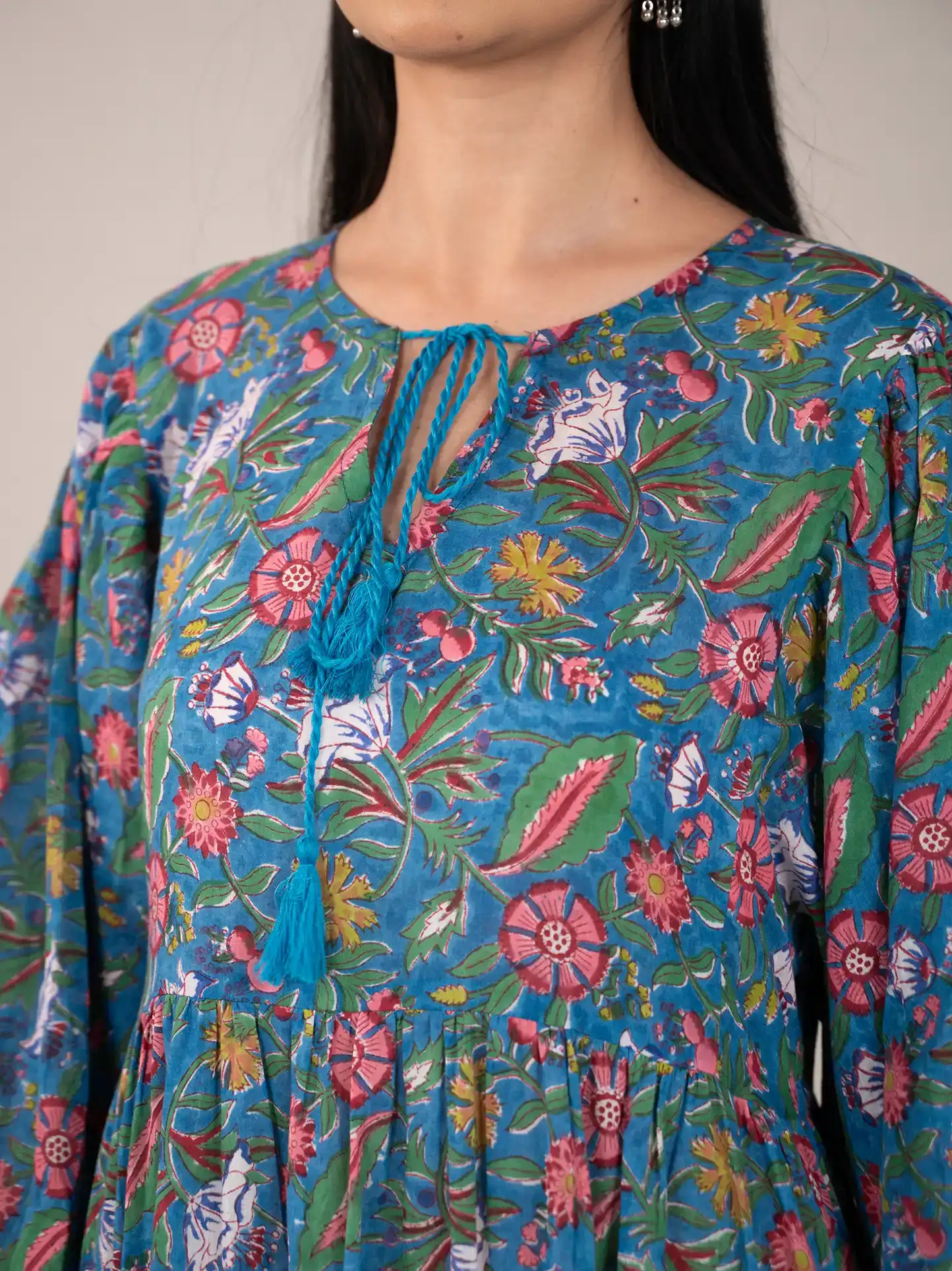 Nisha Hand Block Printed Dress