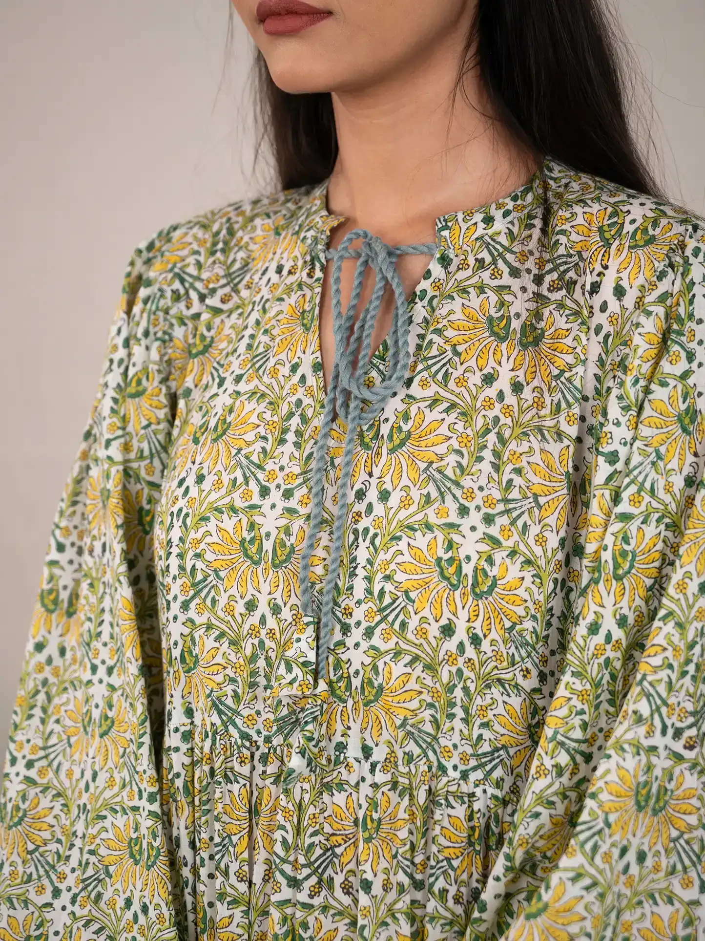 Morpankhi Hand Block Printed Dress