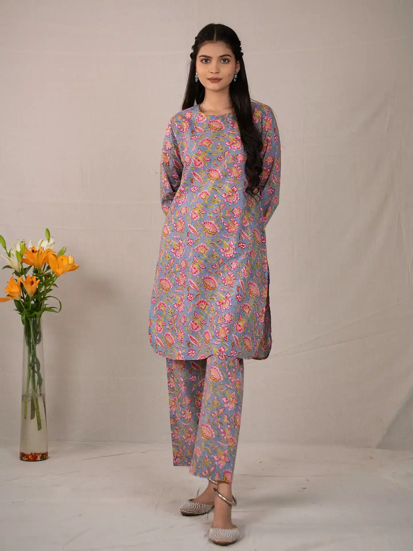 Meher Hand Block Co-ord Set