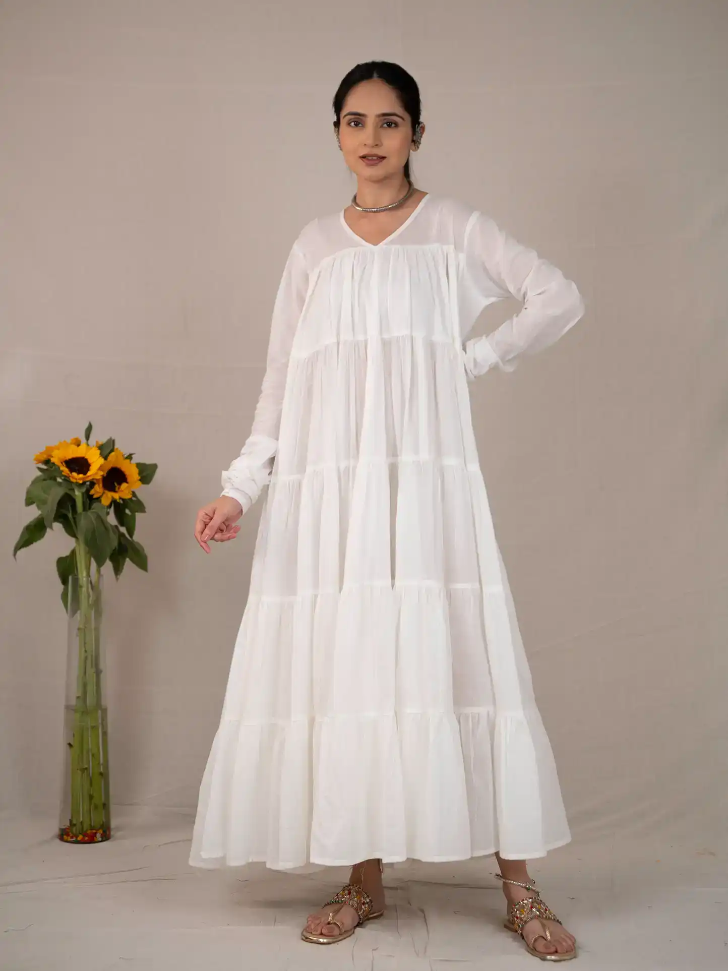 Nazakat Mulmul Cotton Dress