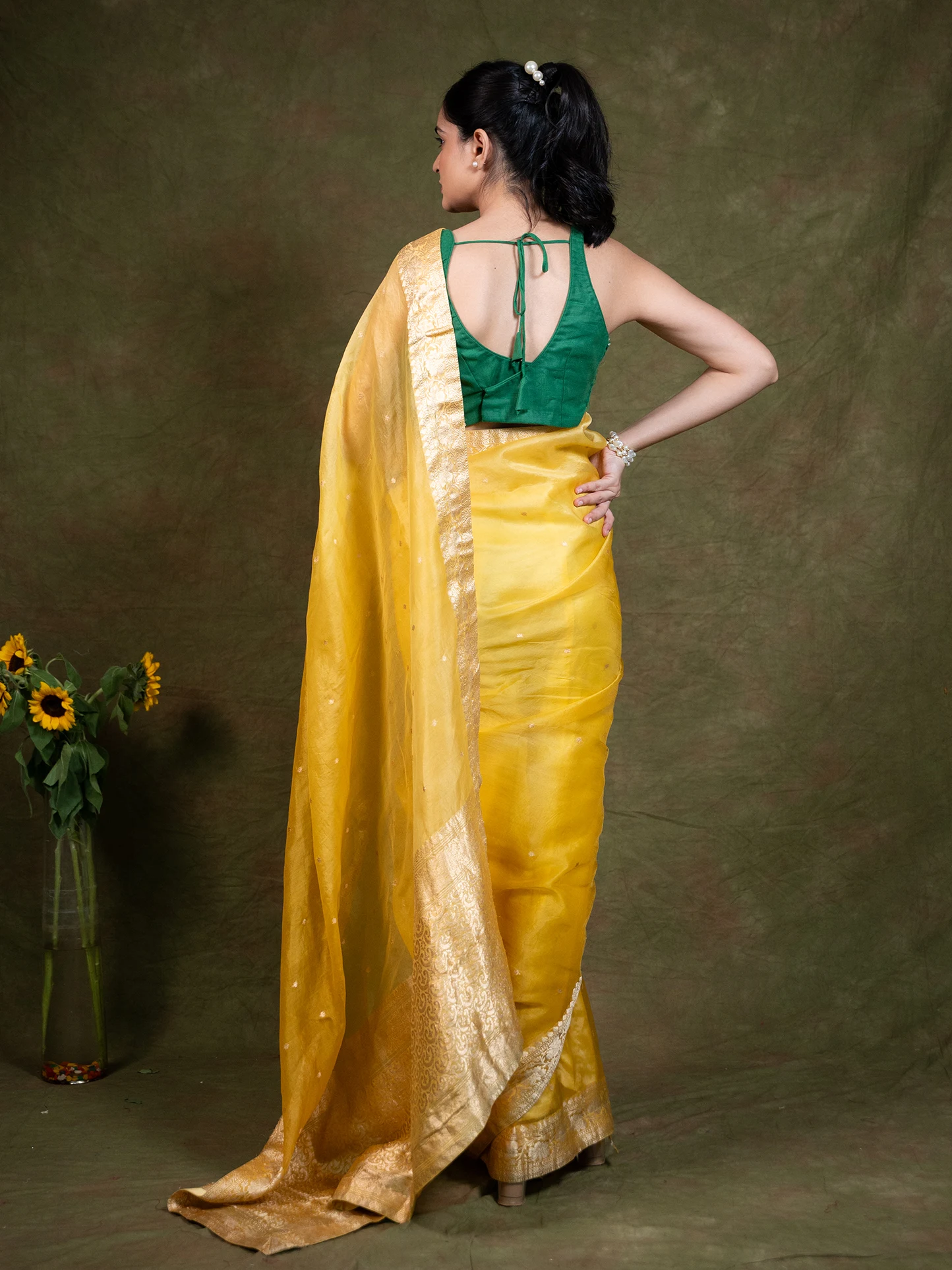 Swarnika Pure Organza Saree