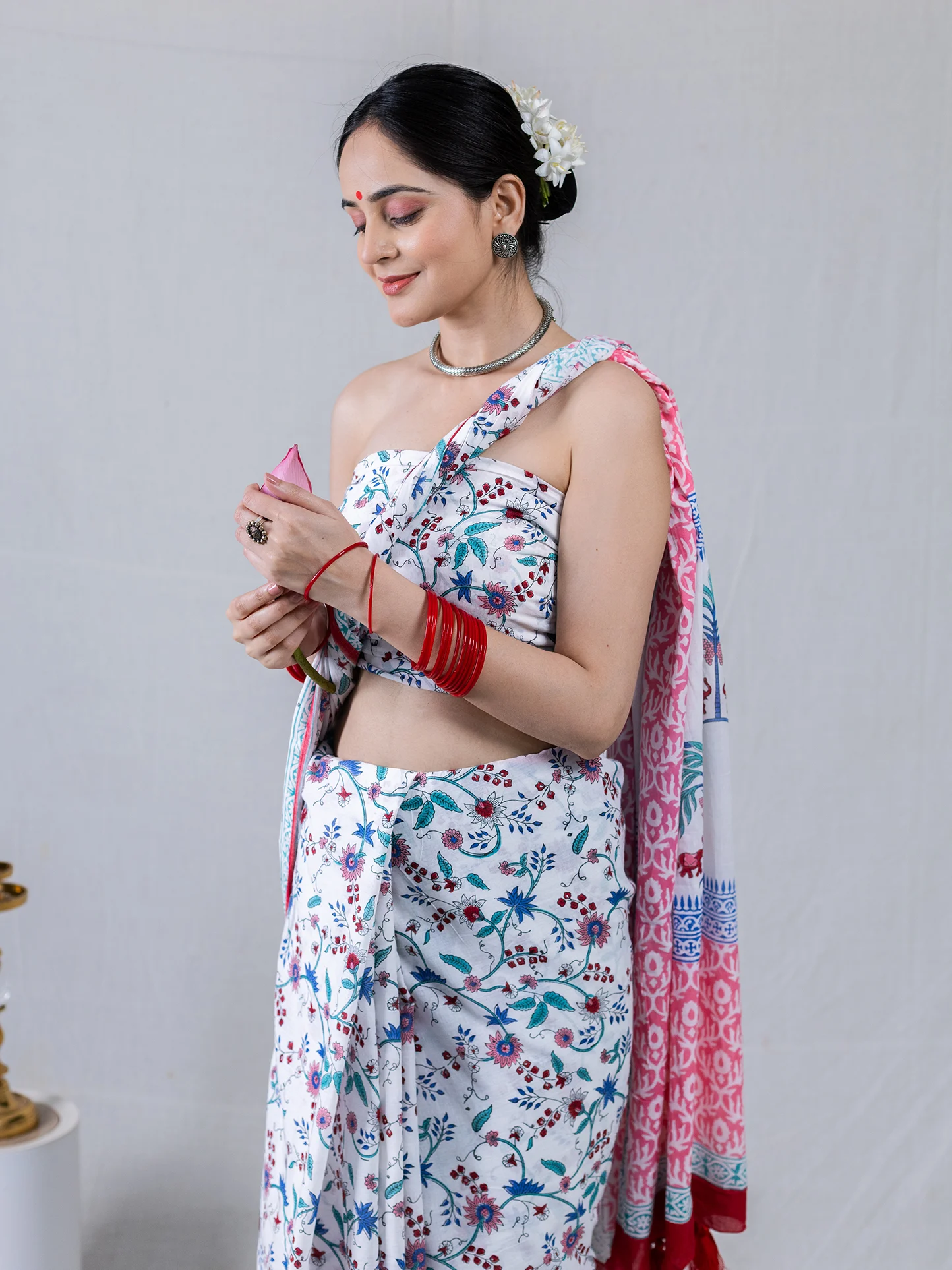 Bageecha Mul Cotton Saree